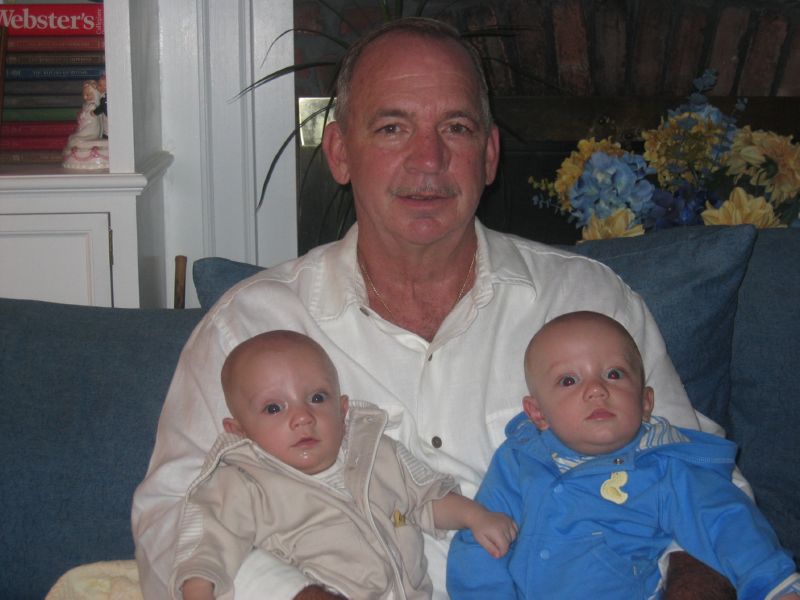 Papa and the twins